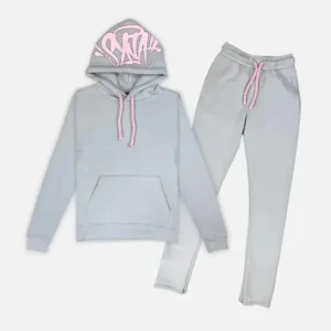 SYNAWORLD SYNA LOGO TRACKSUIT GREY PINK