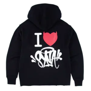 I HEART SYNA HOODIE BLACK
