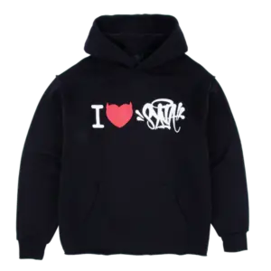 I HEART SYNA HOODIE BLACK
