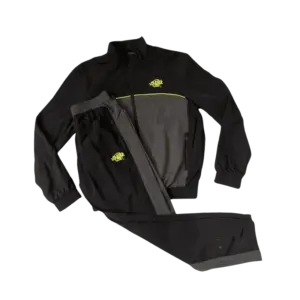 SYNAWORLD ‘SYNA LOGO’ SHELL – BLACK-GREY-YELLOW TRACKSUIT