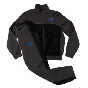 SYNAWORLD ‘SYNA LOGO’ SHELL GREY-BLACK-COBALT TRACKSUIT