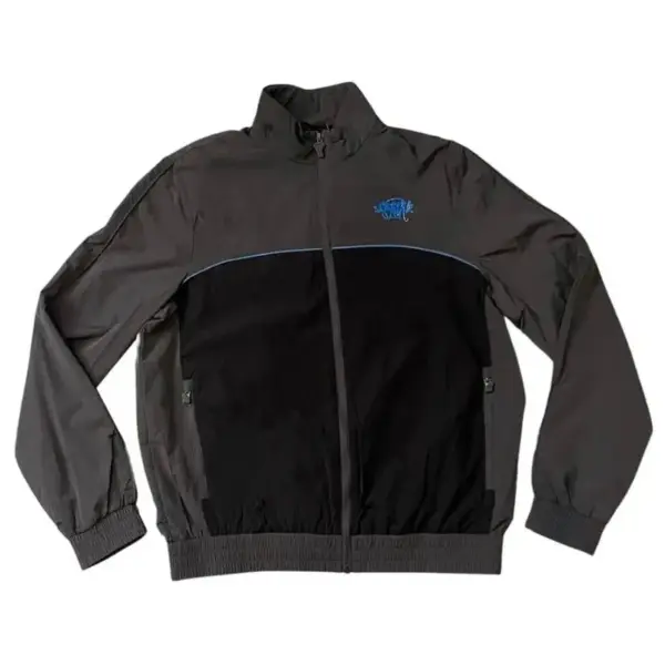 SYNAWORLD ‘SYNA LOGO’ SHELL GREY-BLACK-COBALT TRACKSUIT